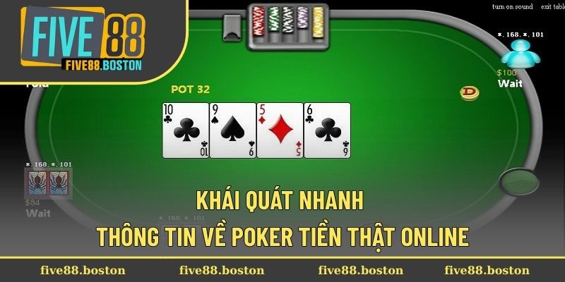 Khái quát nhanh thông tin về Poker tiền thật online