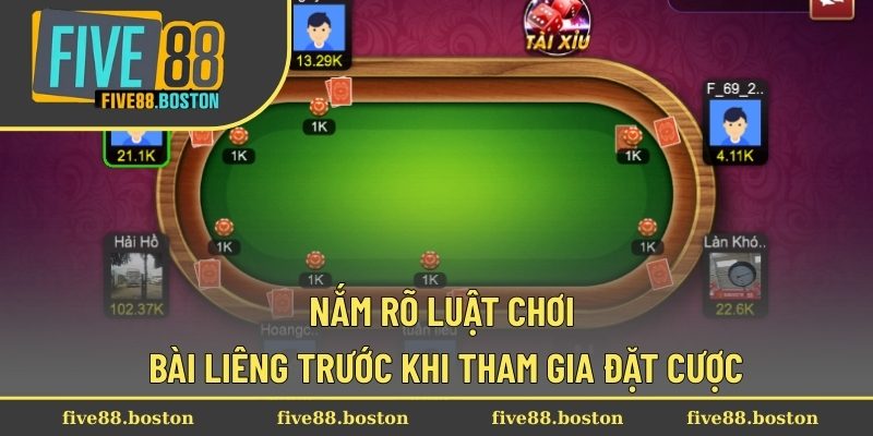 Nắm rõ luật chơi bài liêng trước khi tham gia đặt cược